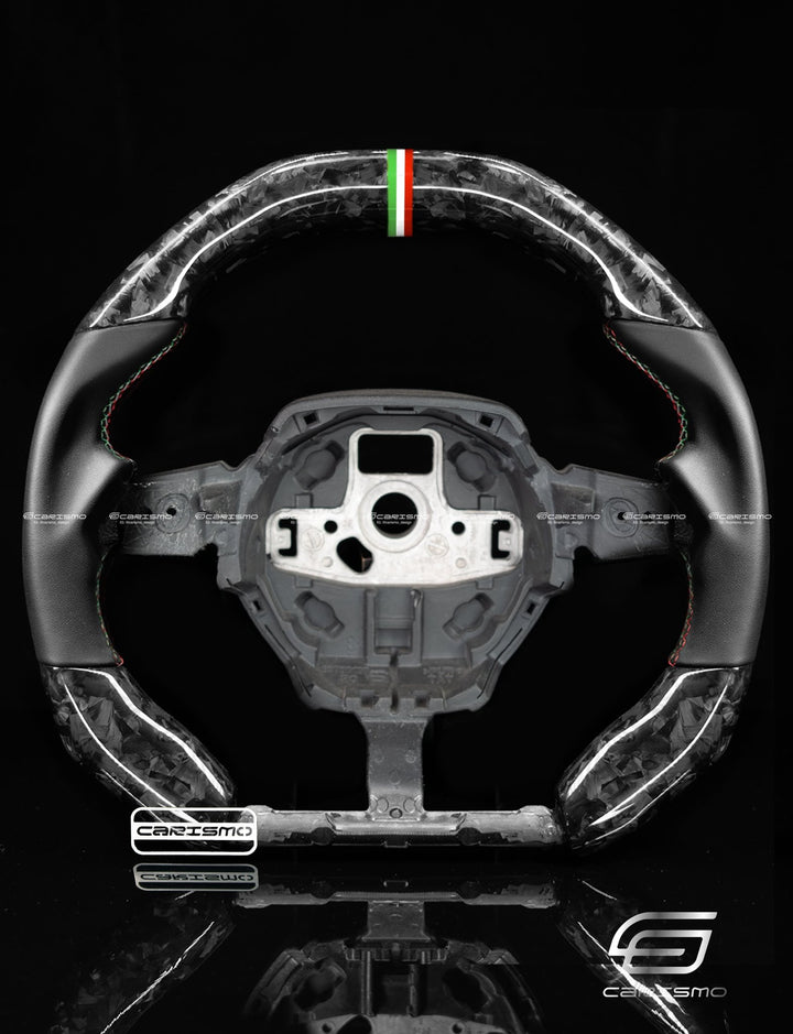 Carismo Steering Wheel For Lamborghini Huracan - Signature - Gloss Forged Carbon - Smooth Leather - Carismo