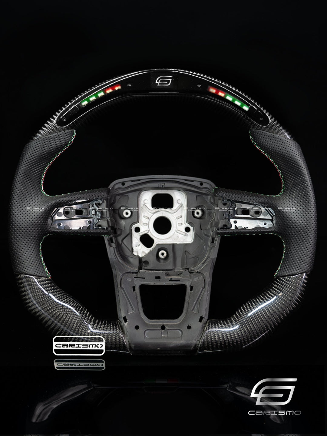 Carismo Steering Wheel For Lamborghini Urus - Classic RPM LED - Gloss Carbon - Perforated Leather - Carismo