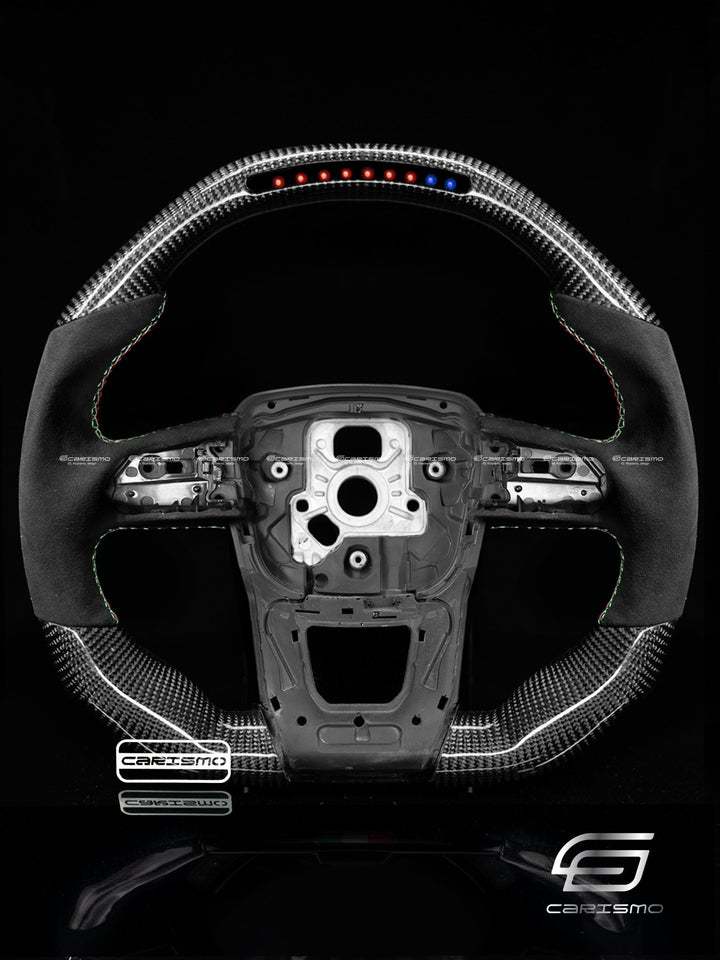 Carismo Steering Wheel For Lamborghini Urus - Sequential RPM LED - Gloss Carbon - Alcantara - Carismo