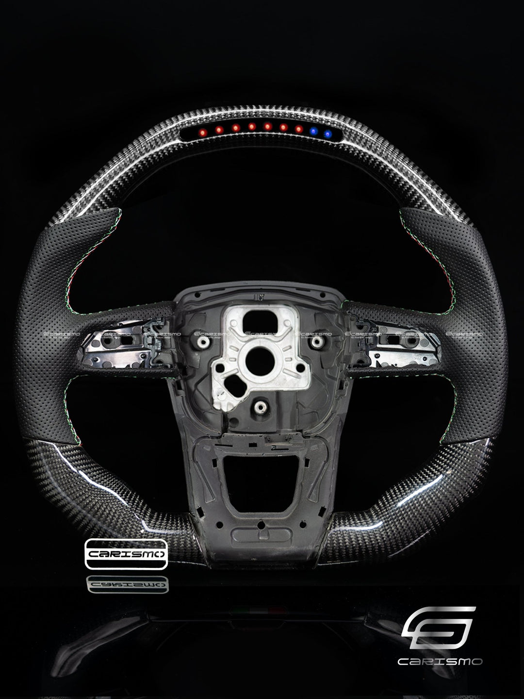 Carismo Steering Wheel For Lamborghini Urus - Sequential RPM LED - Gloss Carbon - Perforated Leather - Carismo
