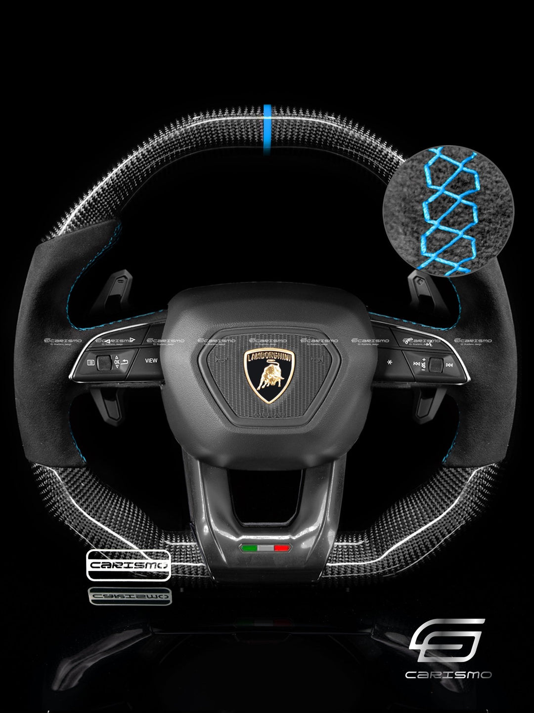 Carismo Steering Wheel For Lamborghini Urus - Signature - Gloss Carbon - Alcantara - Carismo