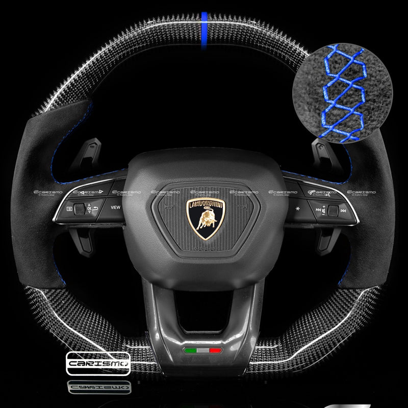 Carismo Steering Wheel For Lamborghini Urus - Signature - Gloss Carbon - Alcantara-Collection
