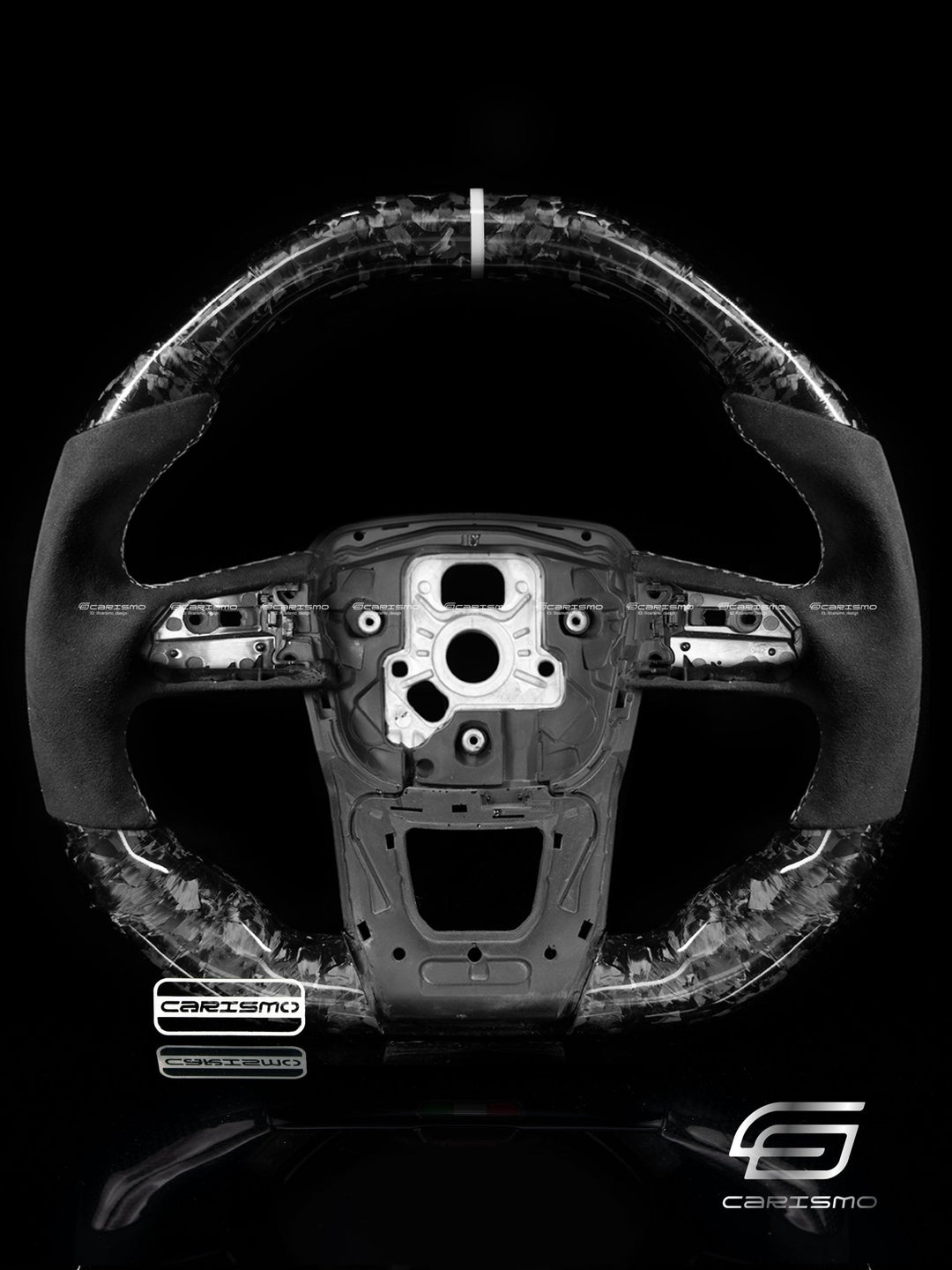 Carismo Steering Wheel For Lamborghini Urus - Signature - Gloss Forged Carbon - Alcantara - Carismo