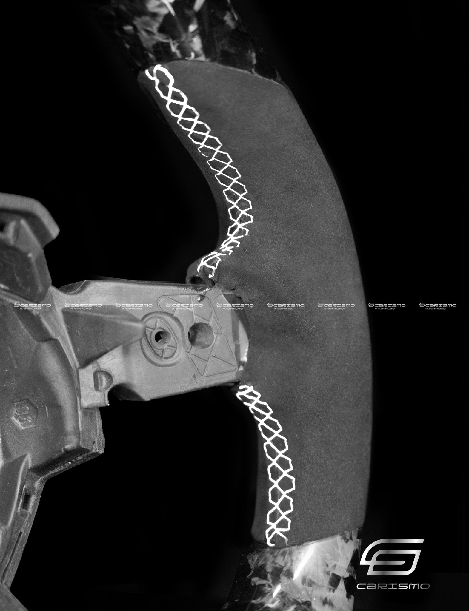Carismo Steering Wheel For Lamborghini Urus - Signature - Gloss Forged Carbon - Alcantara - Carismo