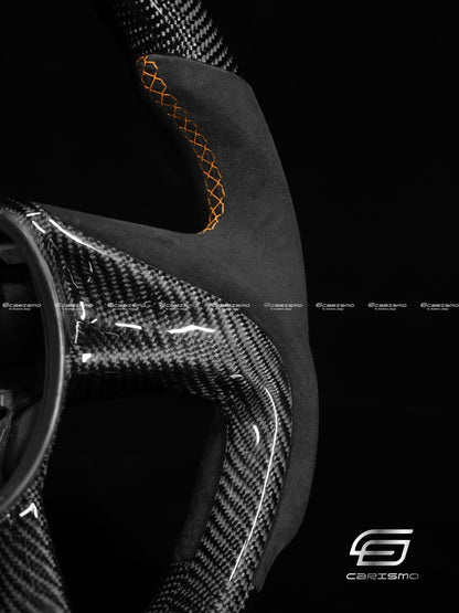 Carismo Steering Wheel For McLaren 720S / 765LT - Super Series Wheel - Sport - Gloss Carbon - Alcantara - Carismo