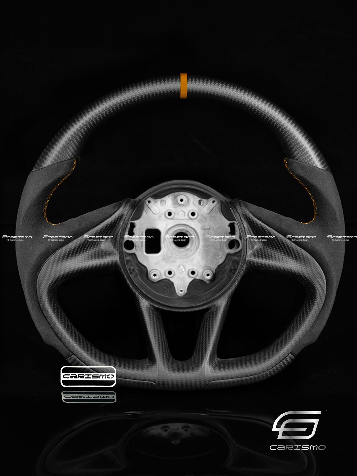 Carismo Steering Wheel For McLaren 720S / 765LT - Super Series Wheel - Sport - Matte Carbon - Alcantara - Carismo