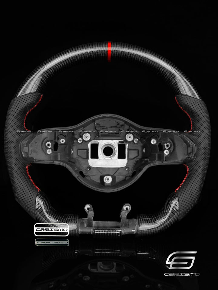 Carismo Steering Wheel For Mercedes/AMG C-Class / C 63 S (2020 Wheel with AMG Drive Unit) - Sport - Gloss Carbon - Perforated Leather - Carismo