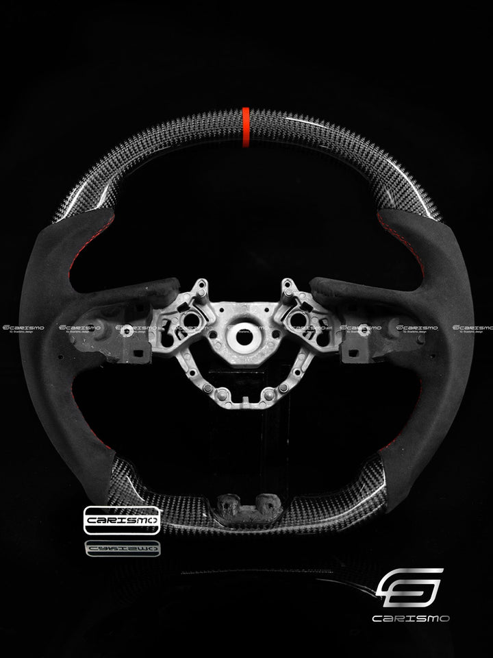 Carismo Steering Wheel For Nissan GT-R (R35 EBA) - Sport - Gloss Carbon - Alcantara - Carismo