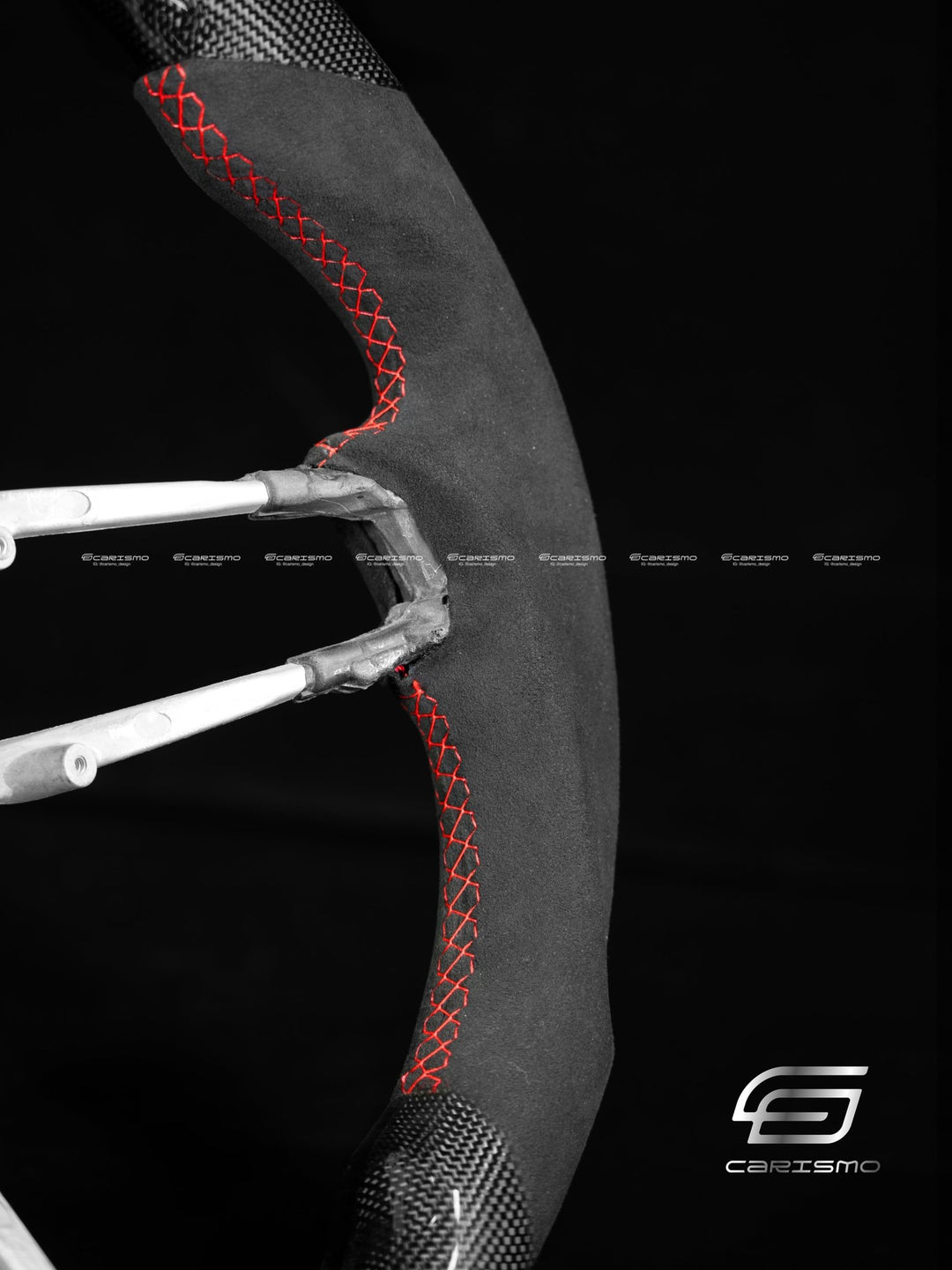 Carismo Steering Wheel For Porsche 911 (992) - Sport - Gloss Plain Carbon - Alcantara - Carismo